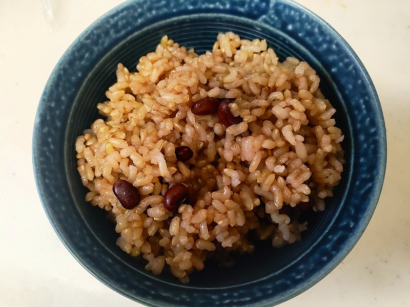ささげ入り玄米ご飯